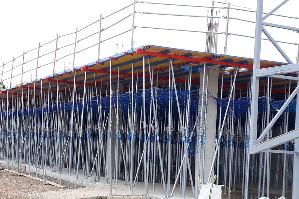 RECOVERABLE FLAT SLAB SYSTEM